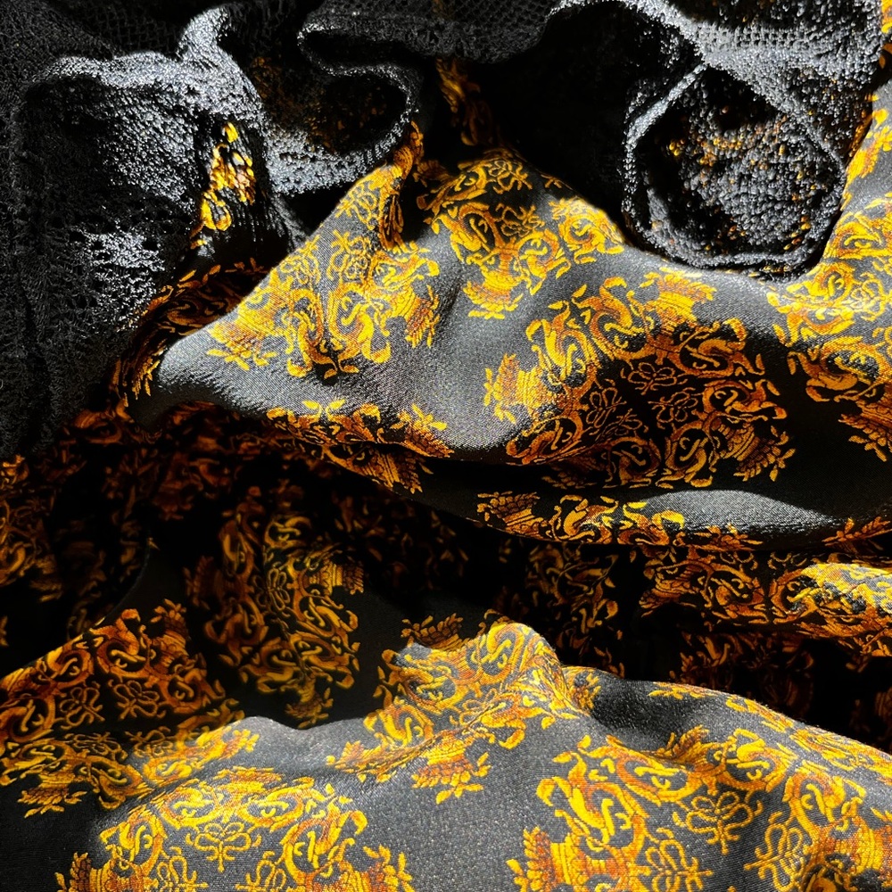 100% silk mini dress